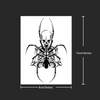 Skeleton Spider Temporary Tattoo | Waterproof & Long-Lasting | Ultra-Detailed Design | 15-Day Wear