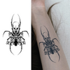 Skeleton Spider Temporary Tattoo | Waterproof & Long-Lasting | Ultra-Detailed Design | 15-Day Wear