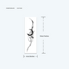 Moon Temporary Tattoo Sticker | Waterproof | Lasts up to 15 Days | Semi-Permanent Look
