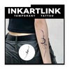 Moon Temporary Tattoo Sticker | Waterproof | Lasts up to 15 Days | Semi-Permanent Look