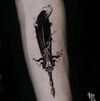 Feather Temporary Tattoo Sticker, Waterproof Magic Tattoo, Lasts to 15 Days Fake Tattoo, Semi Permanent Tattoo