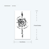 Compass Temporary Tattoo Sticker | Waterproof | Lasts up to 15 Days | Semi-Permanent Fake Tattoo