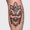 Lion Head Temporary Tattoo | Waterproof | Lasts up to 15 Days | Semi-Permanent Fake Tattoo