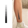 Line Temporary Tattoo Sticker | Waterproof | Lasts up to 15 Days | Semi-Permanent | Quick & Easy Application