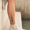 Line Temporary Tattoo Sticker | Waterproof | Lasts up to 15 Days | Semi-Permanent | Quick & Easy Application