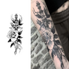 Flower Dagger | Temporary Tattoo Sticker| Waterproof Magic Tattoo | Lasts to 15 Days Fake Tattoo | Semi Permanent Tattoo