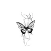 Butterfly Temporary Tattoo Stickers | Magic Tattoos | Herbal Juice Tattoos | Lasts 1-2 Weeks | Realistic Fake Tattoos