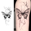 Butterfly Temporary Tattoo Stickers | Magic Tattoos | Herbal Juice Tattoos | Lasts 1-2 Weeks | Realistic Fake Tattoos