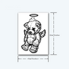 Angel Bear Temporary Tattoo | Waterproof | Lasts 15 Days | Semi-Permanent Look