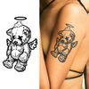 Angel Bear Temporary Tattoo | Waterproof | Lasts 15 Days | Semi-Permanent Look