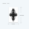 Cross Temporary Tattoo | Waterproof | Lasts 15 Days | Semi-Permanent | Magic Sticker
