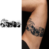 Armband Temporary Tattoo Sticker | Waterproof Magic Tattoo | Lasts to 15 Days Fake Tattoo | Semi Permanent Tattoo