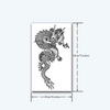 Dragon Temporary Tattoo Sticker | Waterproof Magic Tattoo | Lasts up to 15 Days | Semi Permanent Fake Tattoo