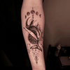The Whale Temporary Tattoo Sticker | Waterproof | Lasts up to 15 Days | Semi-Permanent