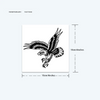 Eagle Temporary Tattoo Sticker | Waterproof Magic Tattoo | Lasts to 15 Days Fake Tattoo | Semi Permanent Tattoo