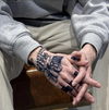Apology Pattern Temporary Tattoo Sticker, Waterproof Magic Tattoo, Lasts to 15 Days Fake Tattoo, Semi Permanent Tattoo