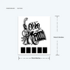 Apology Pattern Temporary Tattoo Sticker, Waterproof Magic Tattoo, Lasts to 15 Days Fake Tattoo, Semi Permanent Tattoo