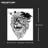 Galaxy Lion Head Temporary Tattoo | Waterproof | Lasts up to 15 Days | Semi-Permanent Look