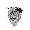 Galaxy Lion Head Temporary Tattoo | Waterproof | Lasts up to 15 Days | Semi-Permanent Look