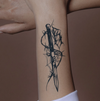 Thorn Dagger Temporary Tattoo | Waterproof | Lasts Up to 15 Days | Semi-Permanent