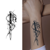 Thorn Dagger Temporary Tattoo | Waterproof | Lasts Up to 15 Days | Semi-Permanent