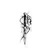 Thorn Dagger Temporary Tattoo | Waterproof | Lasts Up to 15 Days | Semi-Permanent