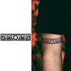 Armband Temporary Tattoo Sticker, Waterproof Magic Tattoo, Lasts to 15 Days Fake Tattoo, Semi Permanent Tattoo
