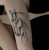 Horse Temporary Tattoo Sticker | Waterproof | Lasts up to 15 Days | Semi-Permanent