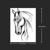 Horse Temporary Tattoo Sticker | Waterproof | Lasts up to 15 Days | Semi-Permanent