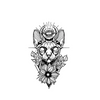 Destruction Deity Cat Temporary Tattoo | Waterproof | Lasts Up to 15 Days | Semi-Permanent Fake Tattoo