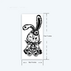 Delly Rabbit Temporary Tattoo | Waterproof Magic Tattoo | Lasts up to 15 Days | Semi Permanent Fake Tattoo