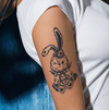 Delly Rabbit Temporary Tattoo | Waterproof Magic Tattoo | Lasts up to 15 Days | Semi Permanent Fake Tattoo