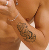 Praying Hands Temporary Tattoo | Lasts 1-2 Weeks | Realistic Herbal Juice Tattoo Stickers | Magic Tattoos