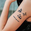 Simple Small Design Temporary Tattoo Sticker, Waterproof Magic Tattoo, Lasts to 15 Days Fake Tattoo, Semi Permanent Tattoo.