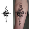 Compass Temporary Tattoo Sticker | Waterproof | Lasts Up to 15 Days | Semi-Permanent