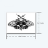Skull Moth Temporary Tattoo | Lasts 1-2 Weeks | Realistic & Water Resistant
