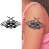 Skull Moth Temporary Tattoo | Lasts 1-2 Weeks | Realistic & Water Resistant
