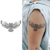 Owl Temporary Tattoo Stickers | Magic Tattoos | Herbal Juice Tattoos | Lasts 1-2 Weeks | Realistic Fake Tattoos