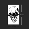 Skull Temporary Tattoo Sticker | Waterproof | Lasts up to 15 Days | Semi Permanent Fake Tattoo