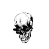 Skull Temporary Tattoo Sticker | Waterproof | Lasts up to 15 Days | Semi Permanent Fake Tattoo