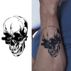 Skull Temporary Tattoo Sticker | Waterproof | Lasts up to 15 Days | Semi Permanent Fake Tattoo