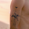 Fallen Angel Temporary Tattoo | Waterproof & Sweat Proof | Lasts Up to 15 Days | Ultra-Dark Nano-Ink