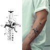 Fallen Angel Temporary Tattoo | Waterproof & Sweat Proof | Lasts Up to 15 Days | Ultra-Dark Nano-Ink