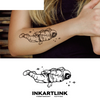 Astronaut Temporary Tattoo Sticker | Waterproof | Lasts up to 15 Days | Semi-Permanent
