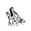 Wolf Head Temporary Tattoo | Waterproof | Lasts Up to 15 Days | Semi-Permanent | Quick Application