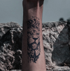 Lion Head Temporary Tattoo Sticker, Waterproof Magic Tattoo, Lasts to 15 Days Fake Tattoo, Semi Permanent Tattoo
