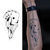 Skeleton Poker Temporary Tattoo Sticker | Waterproof | Lasts Up to 15 Days | Semi-Permanent Fake Tattoo