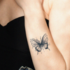 Butterfly Temporary Tattoo Sticker | Waterproof | Lasts Up to 15 Days | Semi-Permanent