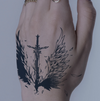 The Sword Temporary Tattoo Sticker | Waterproof Magic Tattoo | Lasts to 15 Days Fake Tattoo | Semi Permanent Tattoo