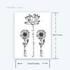 Sunflower Temporary Tattoo | Waterproof | Lasts up to 15 Days | Semi-Permanent | Fake Tattoo Sticker